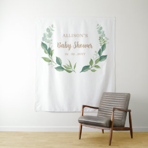 Tenture Nature rustique Baby shower de verdure Contexte