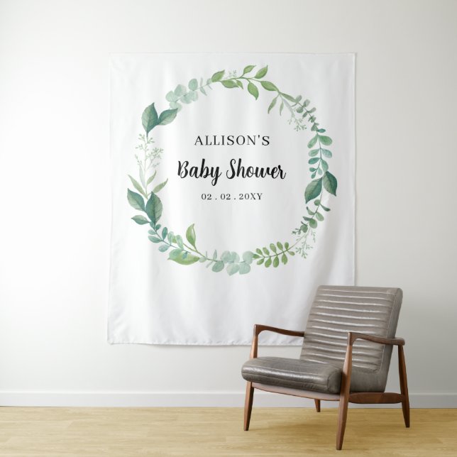 Tenture Nature rustique Baby shower de verdure Contexte (En situation)