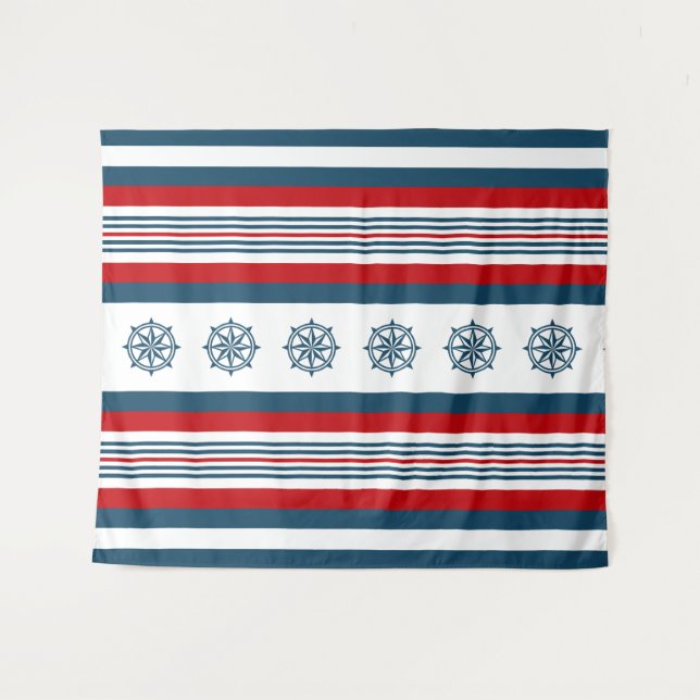 Tenture Nautical themed design (Devant (Horizontal))