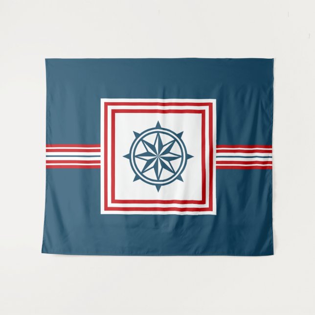 Tenture Nautical themed design (Devant (Horizontal))