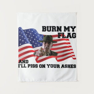 Tenture Ne brûle pas mon drapeau