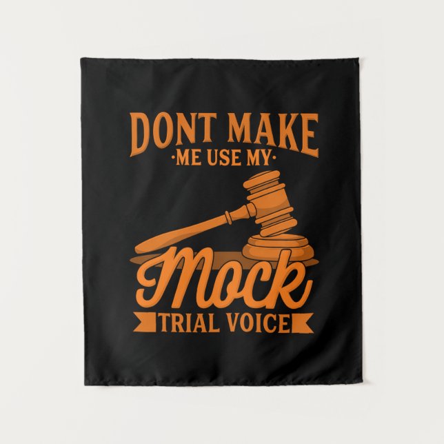 Tenture Ne faites pas utiliser à l'avocat ma voix de simul (Devant)