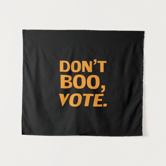 Tenture "Ne vous en faites pas, votez" élection d'Hallowee (Devant (Horizontal))