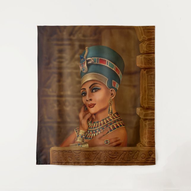 Tenture Nefertiti - Neferneferuaten la reine égyptienne (Devant)