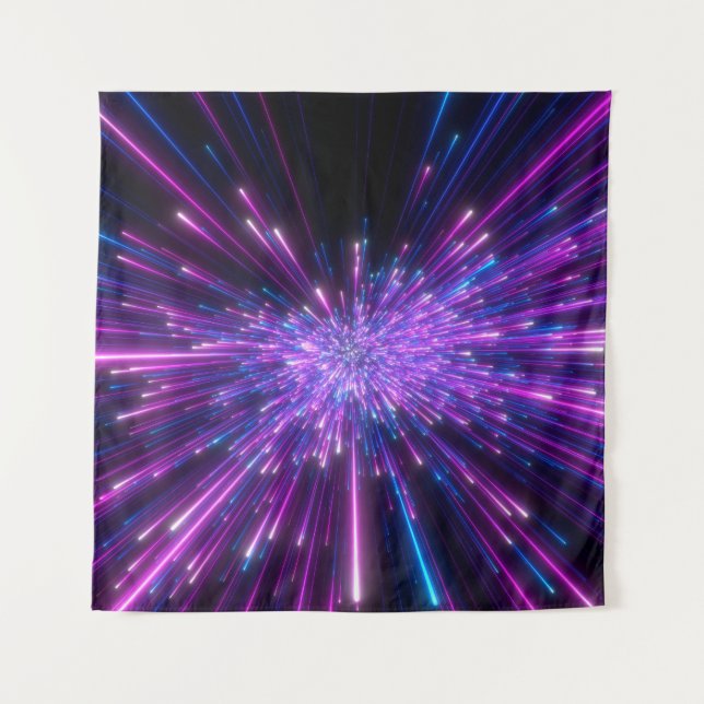 Tenture Neon Galaxy Arrière - plan Abstrait cosmique (Devant)