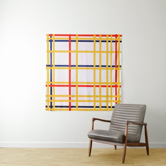 Tenture New York | Piet Mondrian | (En situation)