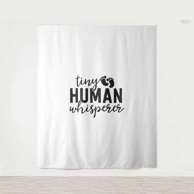 Tenture NICU Infirmière Cadeaux minuscules humains Whisper (Devant)