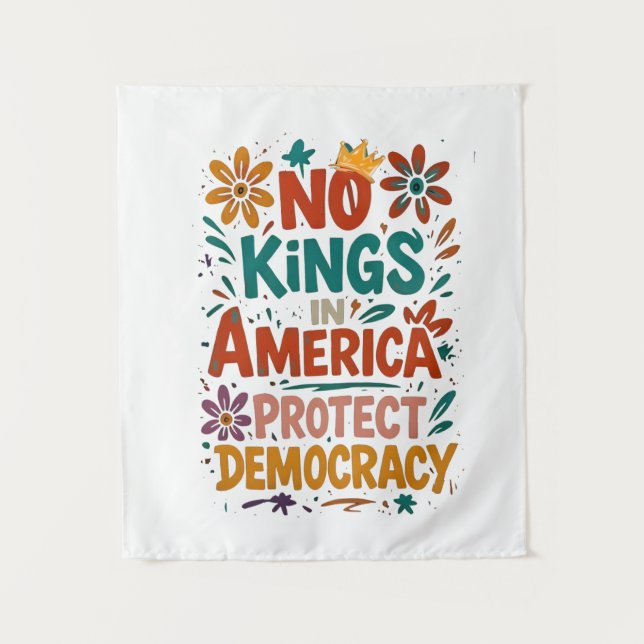 Tenture No King In America American Democracy  (Devant)