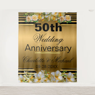 Tenture Noces d'or 50e anniversaire de mariage