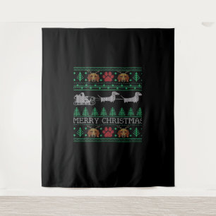Tenture Noël Dack Dachshund Wiener Dog Dack Noël Maillot d