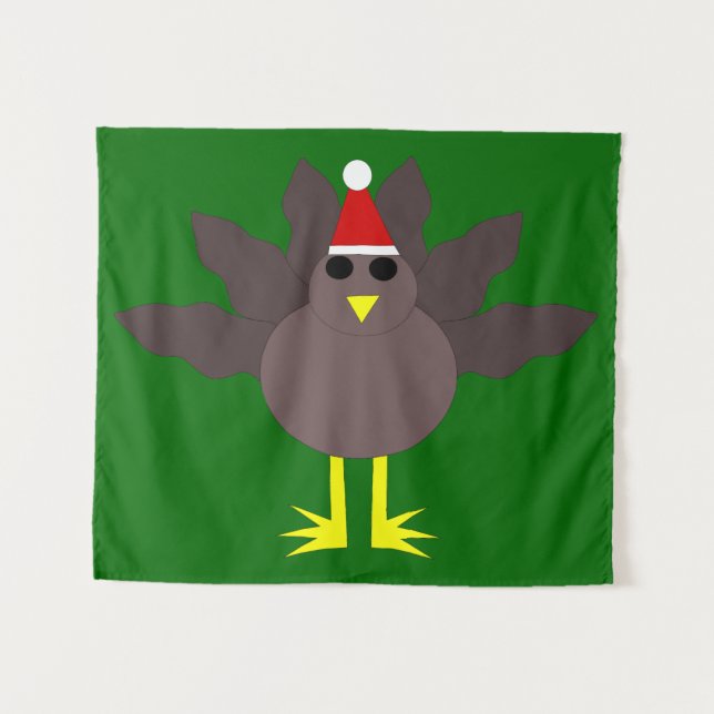 Tenture Noël mignon Turquie (Devant (Horizontal))