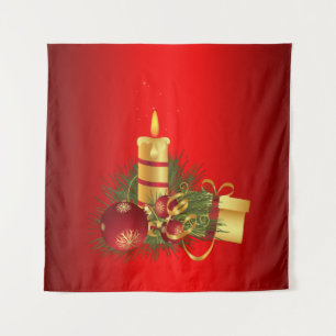 Tenture Noël rouge