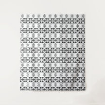 Noir et blanc tribal géométrique
