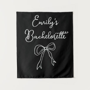 Tenture Nom de la mariée personnalisée Bachelorette Photo 