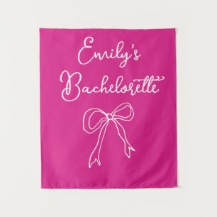 Tenture Nom de la mariée personnalisée Bachelorette Photo