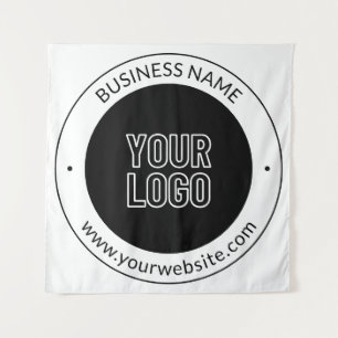 Tenture Nom de l'entreprise & site Web ou slogan, merci et