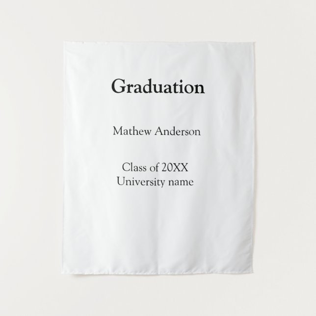 Tenture nom de remise des diplômes promotion 20XX nom de l (Devant)