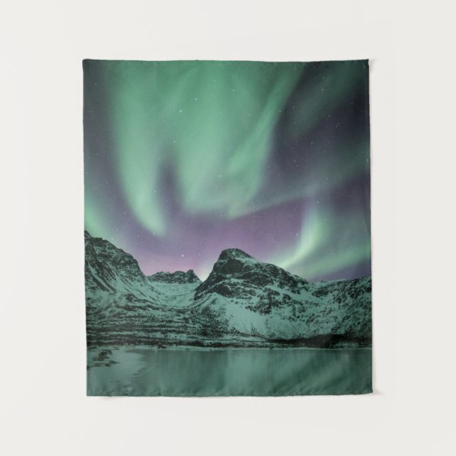 Tenture Northern Lights Nature Photo (Devant)