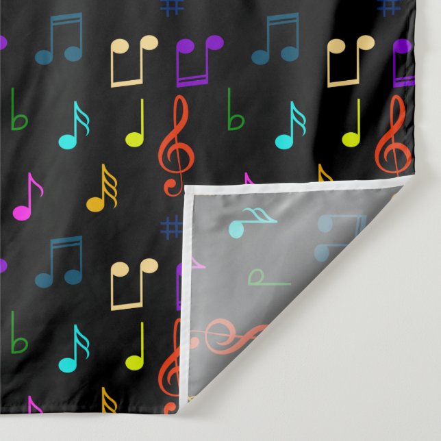 Tenture Notes de Musique Cadeaux pour Musiciens Amateurs d (Détail)