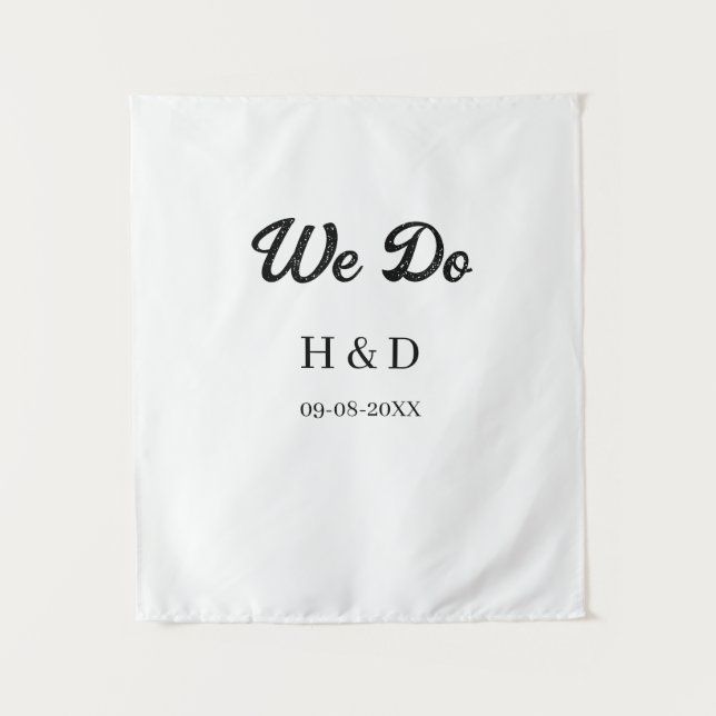 TENTURE NOUS FAISONS COUPLE NOM LETTRE DATE DE MARIAGE SIM (Devant)