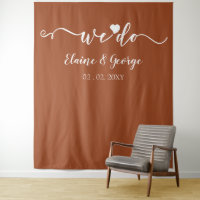 Nous faisons Script Heart Mariage Photo Prop fond