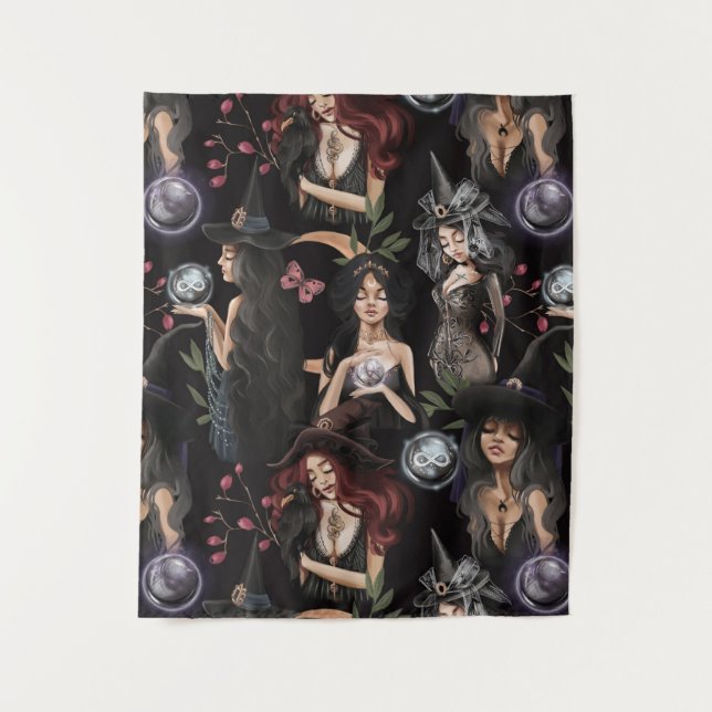 Tenture Nous sommes les filles des sorcières que vous ne p (Devant)
