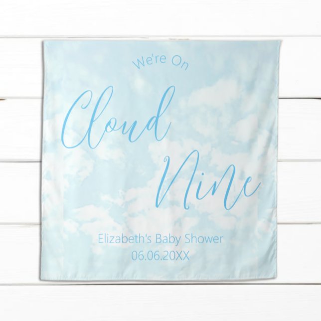 Tenture Nous sommes sur un nuage Baby Shower (Créateur téléchargé)