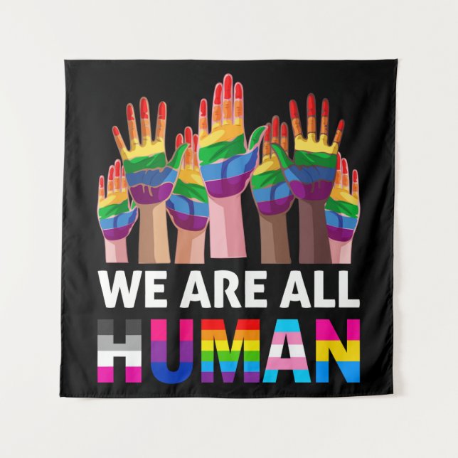 Tenture Nous sommes tous humains (Devant)