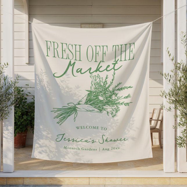 Tenture Nouvellement arrivée sur le marché Vert Baby Showe (Créateur téléchargé)