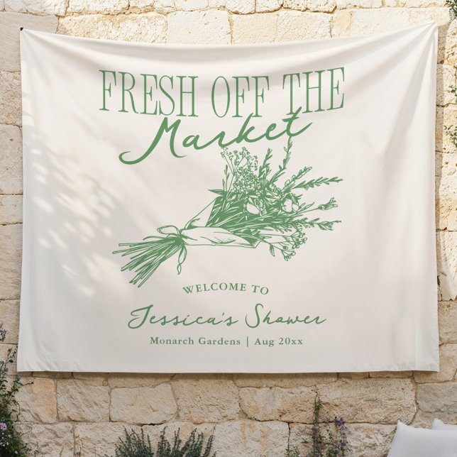 Tenture Nouvellement arrivée sur le marché Vert Baby Showe (Créateur téléchargé)
