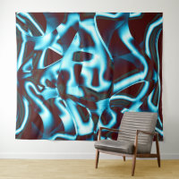 Nuances de cyan bleu sur bandes abstraites rouge f