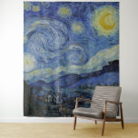 Tenture "Nuit étoilée" par Van Gogh<br><div class="desc">Ce design présente une reproduction en très haute résolution non altérée et non modifiée du célèbre tableau "Starry Night" de Van Gogh.</div>