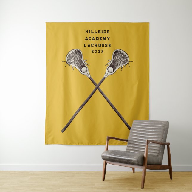 Tenture Nuit principale de la Lacrosse Party (En situation)
