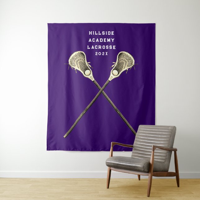 Tenture Nuit principale de la Lacrosse Party (En situation)