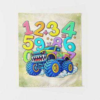 Tenture Number Day Monster Truck Math Design