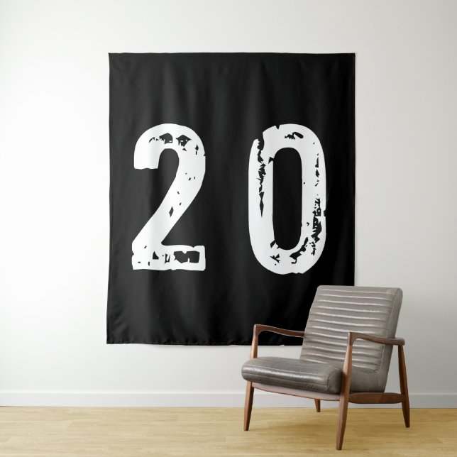 Tenture Numéro de sport 20 (En situation)