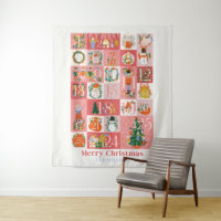 Nutcracker Noël Holiday Pink Advent Calendrier