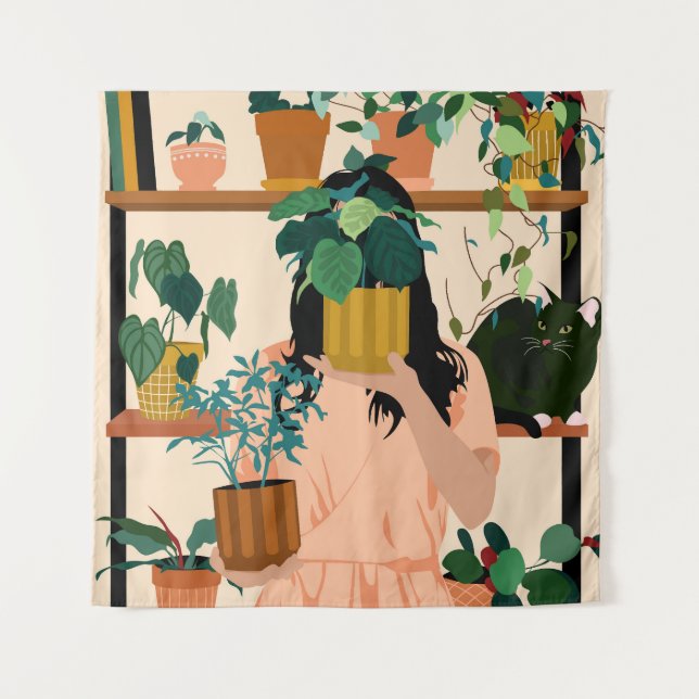 Tenture Oasis pointillée (Devant)