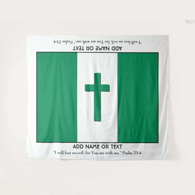 Tenture Objet de Collection Personnalisé | DRApeau du NIGE (Devant (Horizontal))