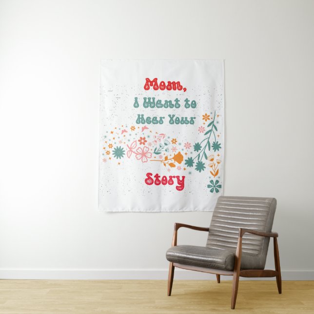 Tenture Objet de vie de maman avec un design amusant et si (En situation)