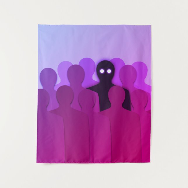 Tenture Oddity Surreal Pink esthétique Weirdo (Devant)
