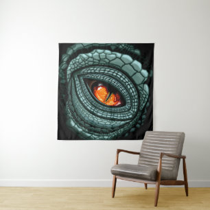 Tenture Œil de prédateur reptile primal