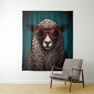 Tenture Oeuvre d'art murale de moutons cool