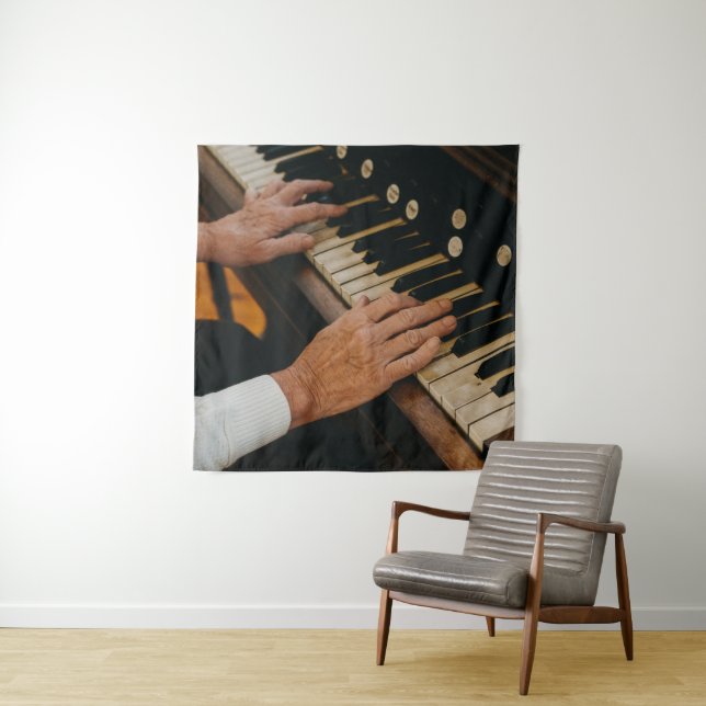 Tenture Œuvre d'art pour piano cool (En situation)