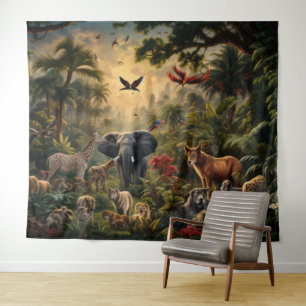 Tenture Œuvres d'art murales d'animaux sauvages - Photo d'