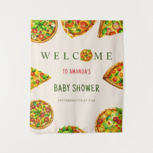 Tenture Oh Baby Pizza Tomates Olivia Vert Baby Shower
