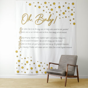 Tenture Oh, bébé ! Arrière-plan baby shower XL-2