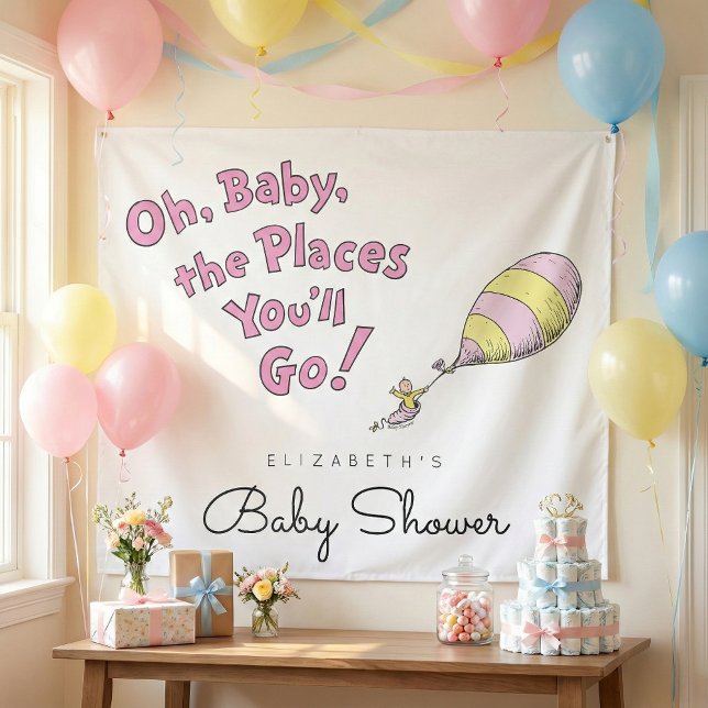 Tenture Oh, Bébé, les Endroits que tu Vas Découvrir Fête P (Créateur téléchargé)