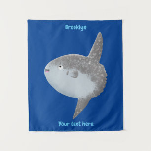 Tenture Oiseau de mer mola mola mignonne caricature