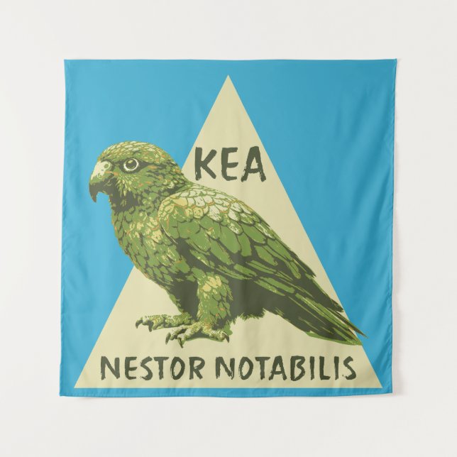 Tenture oiseau Kea de Nouvelle-Zélande (Devant)
